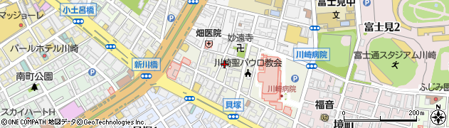 神奈川県川崎市川崎区新川通8-1周辺の地図