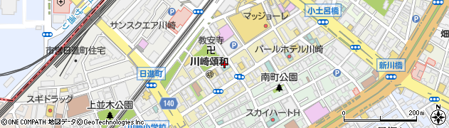 神奈川県川崎市川崎区小川町周辺の地図
