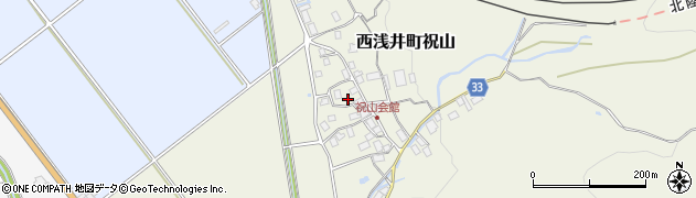 滋賀県長浜市西浅井町祝山337周辺の地図