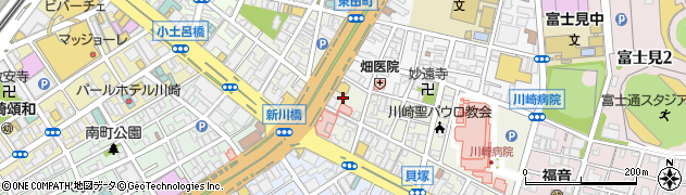 神奈川県川崎市川崎区新川通2周辺の地図