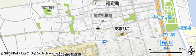 鳥取県境港市福定町256周辺の地図