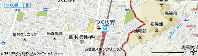 つくし野駅自転車駐車場周辺の地図