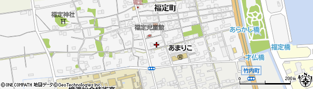 鳥取県境港市福定町208周辺の地図