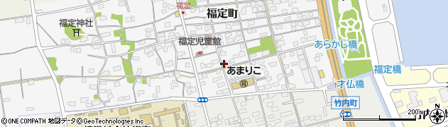 鳥取県境港市福定町232周辺の地図