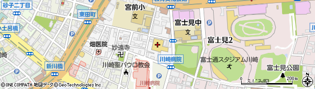 川崎グランドボウル周辺の地図