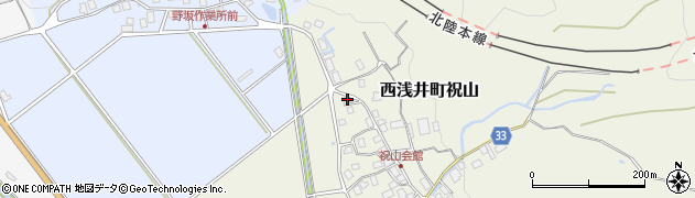 滋賀県長浜市西浅井町祝山320周辺の地図