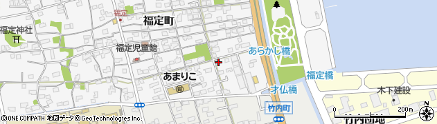 鳥取県境港市福定町10周辺の地図