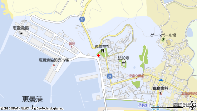 〒690-0322 島根県松江市鹿島町恵曇の地図