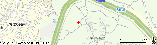 千葉県市原市押沼304周辺の地図