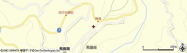 岐阜県中津川市馬籠4238周辺の地図