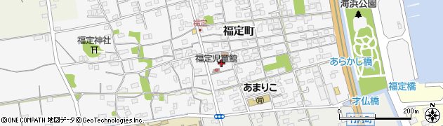 鳥取県境港市福定町155周辺の地図