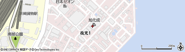 神奈川県川崎市川崎区夜光周辺の地図