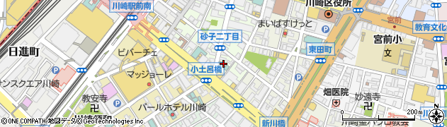 ホテルミッドイン川崎駅前周辺の地図