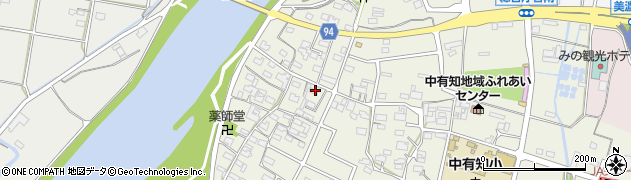 岐阜県美濃市生櫛1250周辺の地図