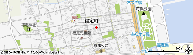鳥取県境港市福定町112周辺の地図