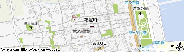 鳥取県境港市福定町117周辺の地図
