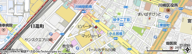 ダンスエリアサージ　川崎校周辺の地図
