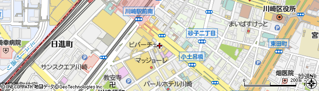 ダイス川崎チネチッタ通店周辺の地図
