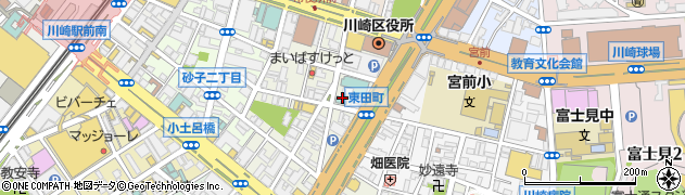 川崎セントラルホテル周辺の地図