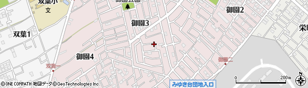 神奈川県相模原市南区御園周辺の地図