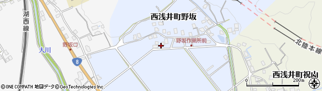 滋賀県長浜市西浅井町野坂119周辺の地図