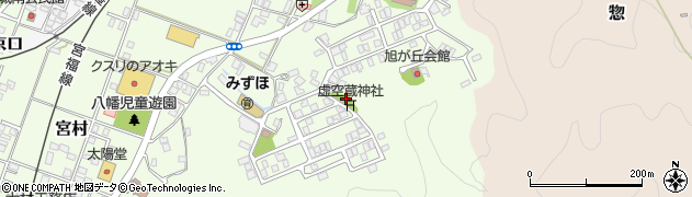 虚空蔵神社周辺の地図