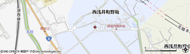 滋賀県長浜市西浅井町野坂122周辺の地図