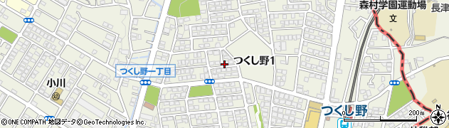 東京都町田市つくし野1丁目周辺の地図