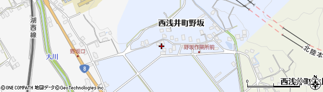 滋賀県長浜市西浅井町野坂125周辺の地図