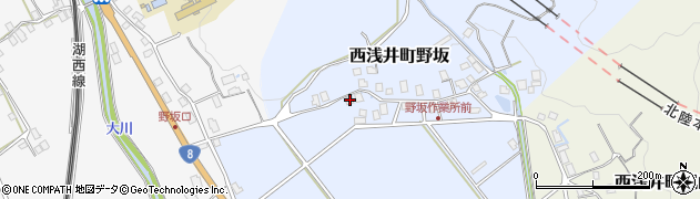 滋賀県長浜市西浅井町野坂126周辺の地図
