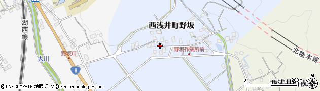 滋賀県長浜市西浅井町野坂123周辺の地図