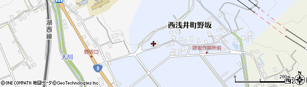 滋賀県長浜市西浅井町野坂141周辺の地図