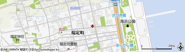 鳥取県境港市福定町107周辺の地図