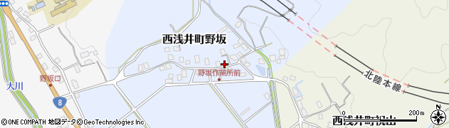 滋賀県長浜市西浅井町野坂173周辺の地図