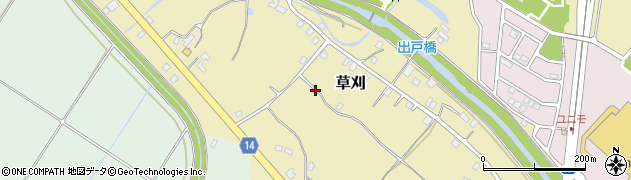 千葉県市原市草刈周辺の地図