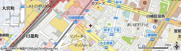 熱中酒場 夢吉 川崎店周辺の地図