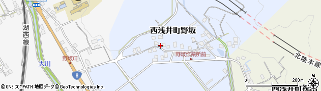 滋賀県長浜市西浅井町野坂163周辺の地図