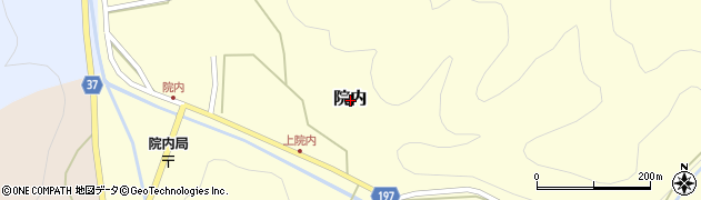 鳥取県岩美郡岩美町院内周辺の地図