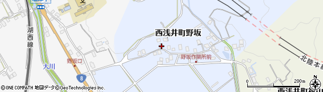 滋賀県長浜市西浅井町野坂162周辺の地図