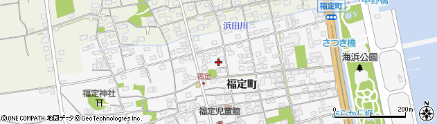 鳥取県境港市福定町141周辺の地図