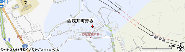 滋賀県長浜市西浅井町野坂172周辺の地図