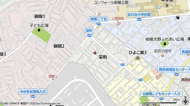 〒252-0306 神奈川県相模原市南区栄町の地図