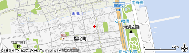 鳥取県境港市福定町105周辺の地図