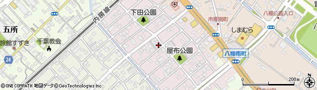 千葉県市原市旭五所周辺の地図