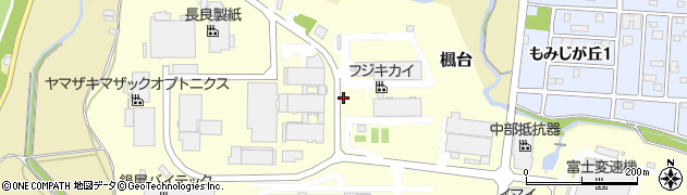 岐阜県美濃市楓台周辺の地図