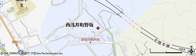 滋賀県長浜市西浅井町野坂175周辺の地図