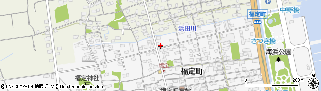 鳥取県境港市福定町148周辺の地図
