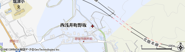 滋賀県長浜市西浅井町野坂178周辺の地図