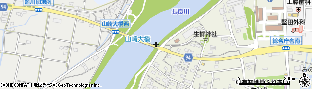 山崎大橋周辺の地図