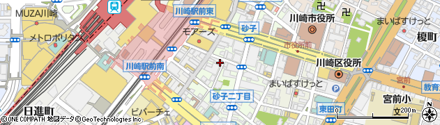 すしざんまい 川崎店周辺の地図